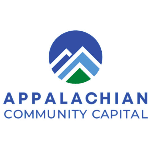 Logo for Appalachian Community Capital featuring stylized blue and green mountains.