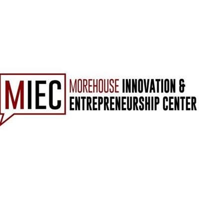 Logo for the Morehouse Innovation & Entrepreneurship Center, featuring MIEC in a speech bubble.