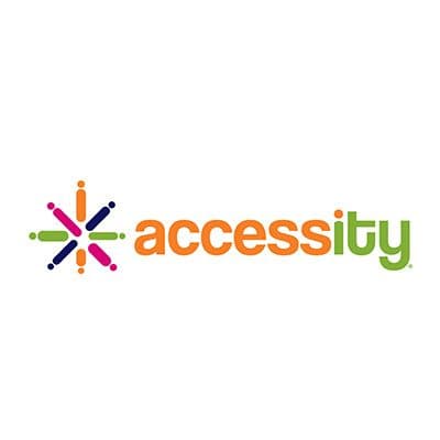 Accessity logo featuring a colorful star symbol next to the company name.
