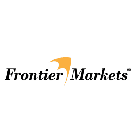 The Frontier Markets logo featuring the company name and an orange emblem.
