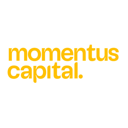 Momentus Capital logo in golden yellow text against a white background.