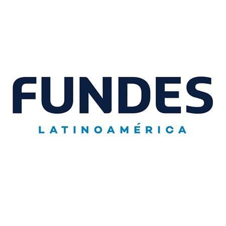 FUNDES Latinoamérica logo featuring the organization's name in blue text.