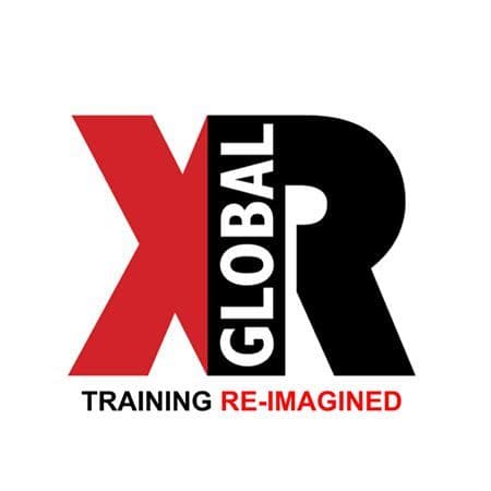XR Global Training Re-imagined logo, featuring a red X and black R.