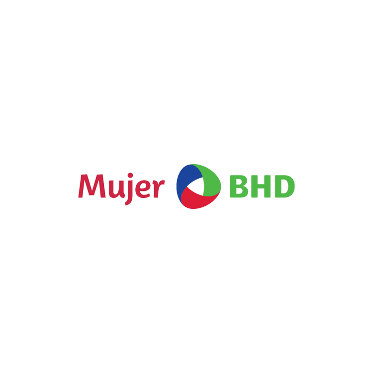 Mujer BHD logo with a red, green, and blue circular emblem.